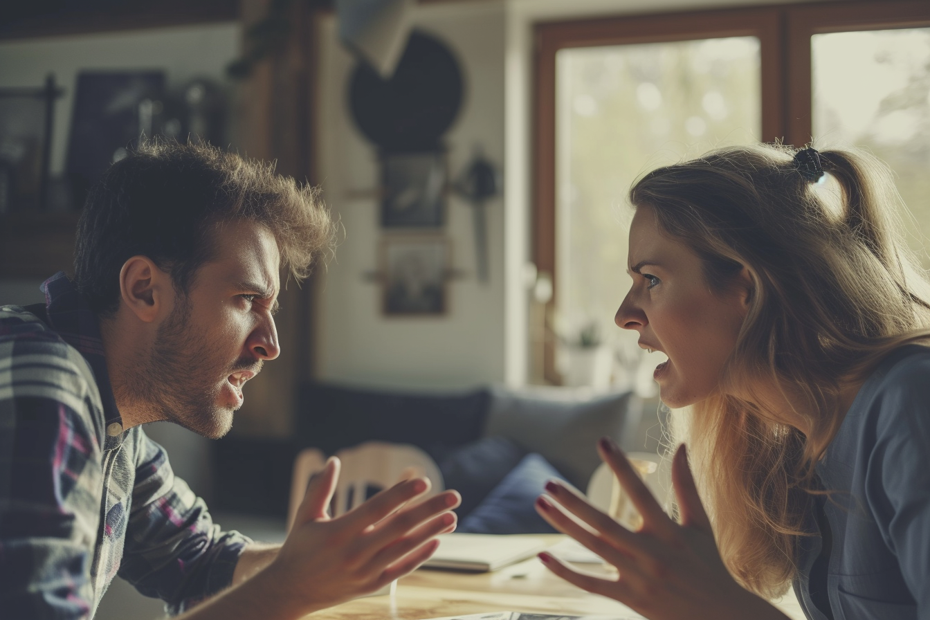 A couple arguing | Source: Midjourney