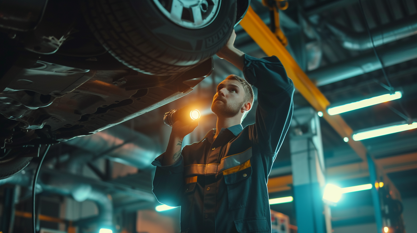 A man working on a car | Source: Midjourney